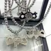 Europe and America Hip Hop Style Necklace Fashion Trend Men's Pendant Necklace Stainless Steel Niche Jewelry Accessories Gift 1