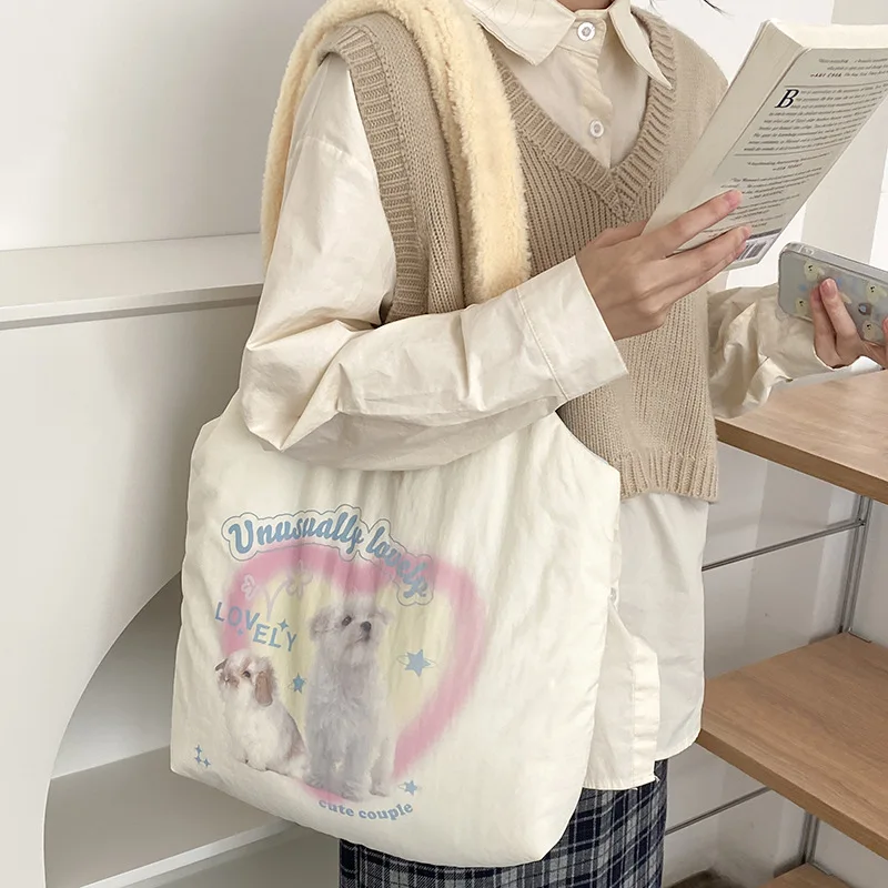 Cute Shoulder Tote Hand Bags Plush Shoulder Tote Handbag Cute Tote Bags School Shoulder