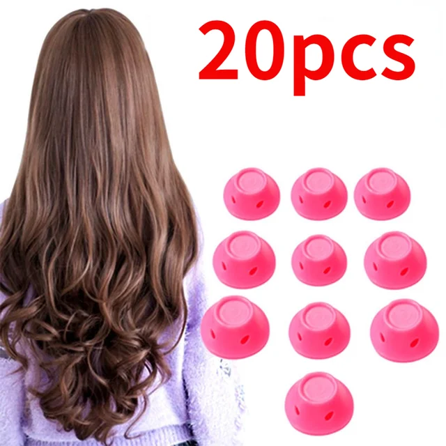 10/20pcs/Set Soft Rubber Silicone Hair Curler Twist Hair Rollers Hair Curler No Heat Hair Styling DIY Tool Makeup Toys for Girls 1