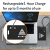 Aiyato Smart GPS Tracker Card Magnetic Charge Locator Key Wallet Tracker Pet Kids Phone Finder Waterproof For Apple Find My App 4