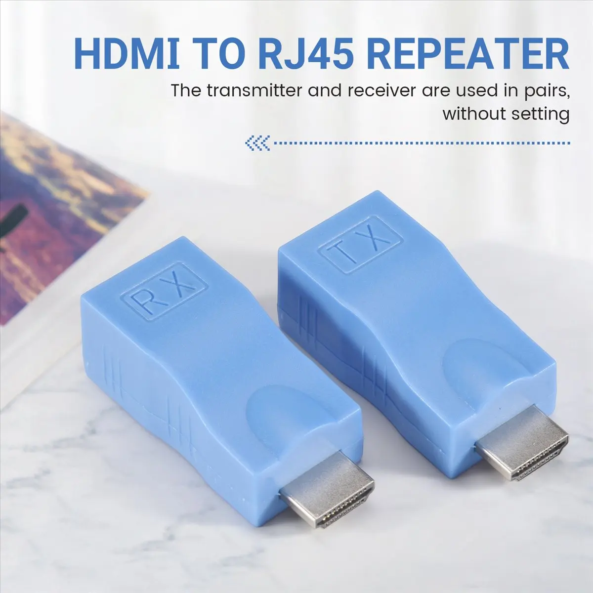 T80C HDMI to RJ45 네트워크 HDMI 리피터 2개 HDMI 연장기 송신기 및 수신기 네트워크