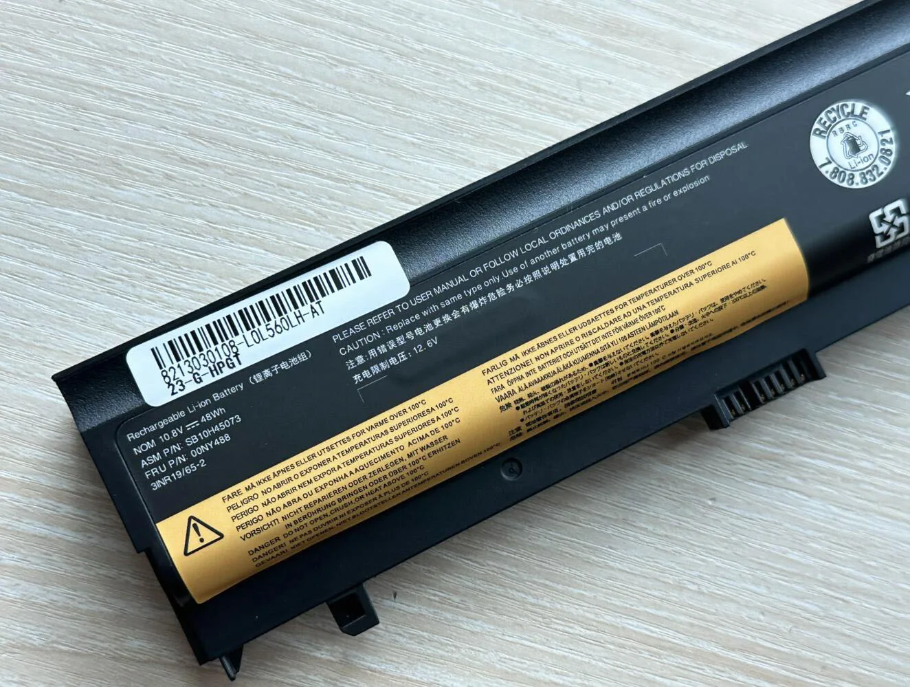 Bateria do Portátil Lenovo Thinkpad 48wh Sb10h45073 00ny486 L560 L570 71 Plus - Imagem 2