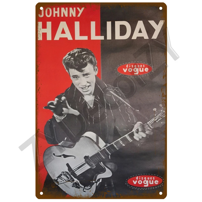 Wall Stickers Rock and Roll Metal Sign Band Tin Sign Decorative Plates Vintage Poster Stickers Man Cave Music Home Bar Wall Decor Plaque Art