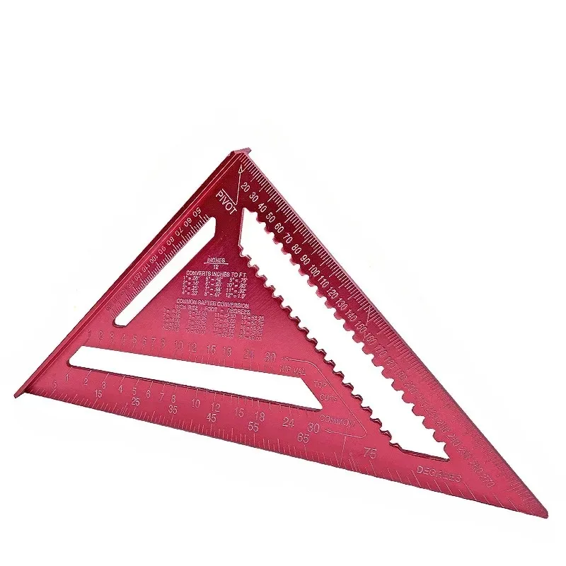 

12/7inch Triangle Angle Ruler Squares Triangular Measuring Ruler Woodwork Angle Protractor Gauge Measuring Tool Dropshipping