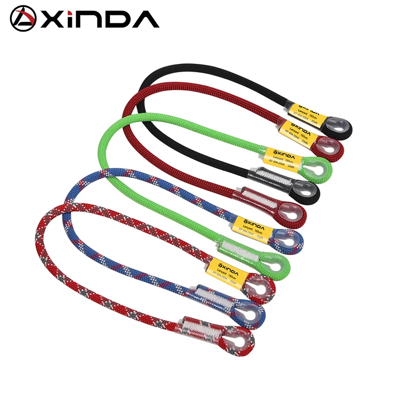 Xinda Professional Rock Climbing 10.5mm Static Lanyard Protective Eye-to-eye Sling Mountaineering Equipment