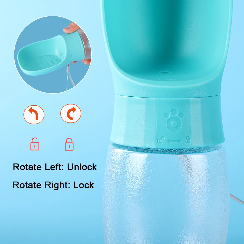 500ml Big Dog Water Bottle Portable Drinking Bowl For Small Medium Dogs Cat Travel Hiking Puppy Pet Water Dispenser Cup Labrodor 3