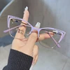 Anti Blue Light Cat Eye Myopia Glasses Women Brand Designer Spring Hinge Pink Eyeglasses Metal Frame Fashion Nearsighted Glasses 2