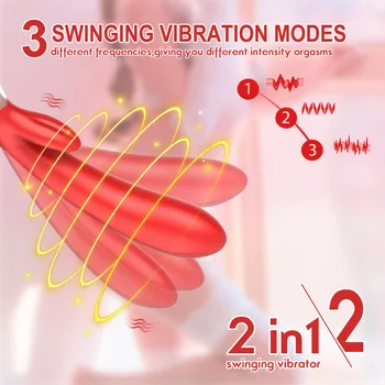 2 In 1 Swinging Vibrator Female Dildo G Spot Tongue Licking Clit Clitoris Stimulator 2 Head Sex Toy For Women Couple Adult Goods Manufacturers 2 In 1 Swinging Vibrator Female Dildo G Spot Tongue Licking Clit Clitoris Stimulator 2 Head