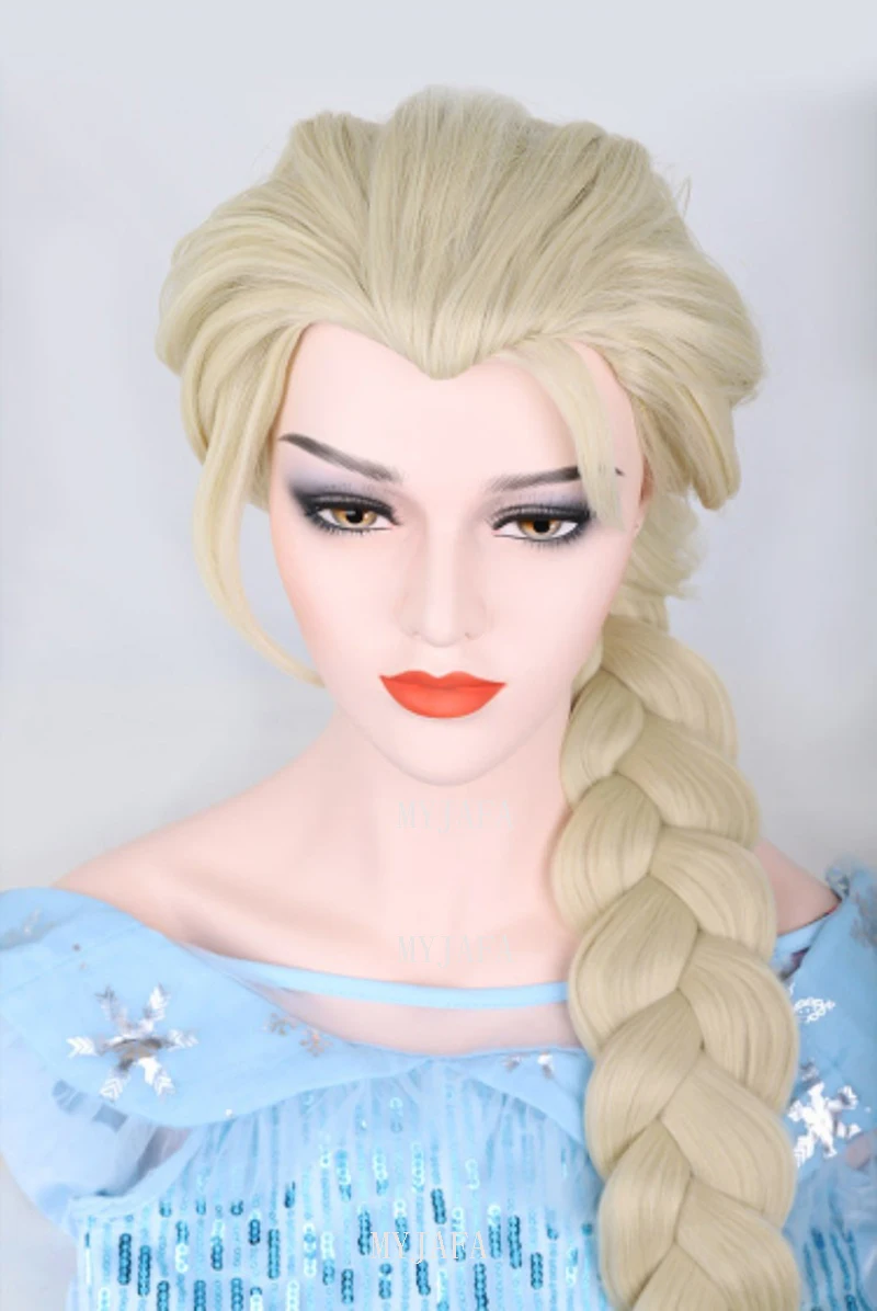 Elsa Cosplay parrucca regina principessa treccia lunga resistente al calore  capelli sintetici donne adulte Halloween Party Anime parrucche Cosplay +  WigCap - AliExpress
