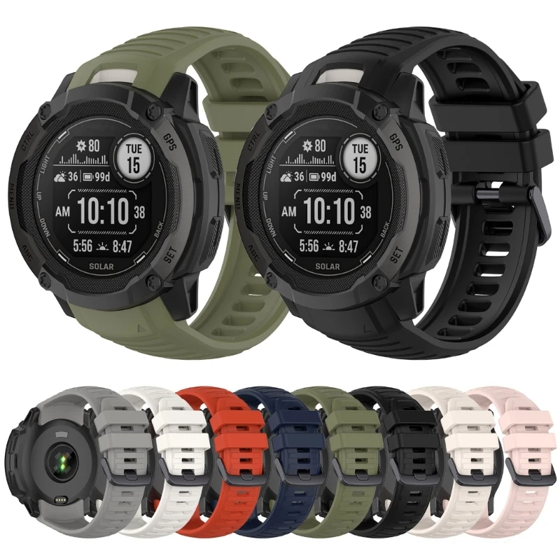 

Ремешок для часов Мягкий силиконовый регулируемый сменный ремешок 125 мм 102 мм Ремешок Портативный ремешок для часов Подходит