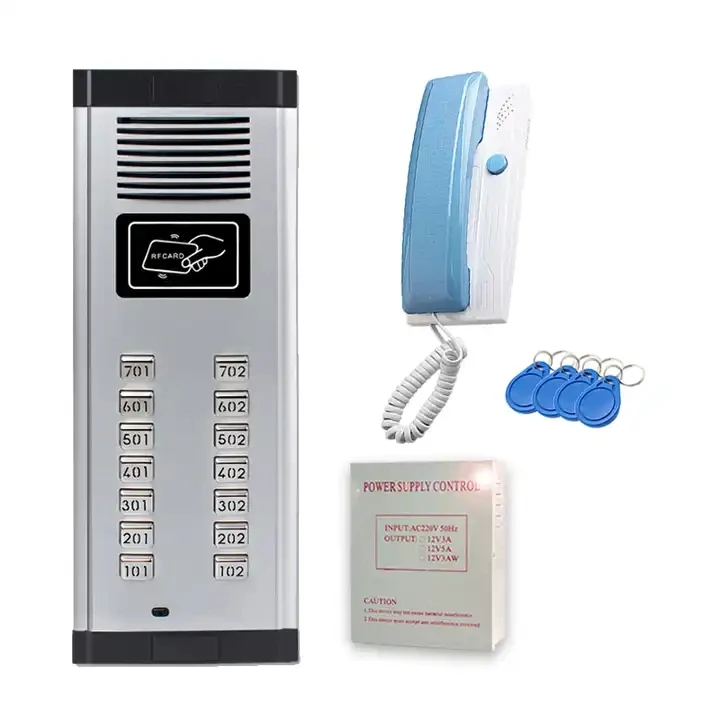 

Hot sale Non-visual 2-wire intercom audio doorbell swipe card building access control system
