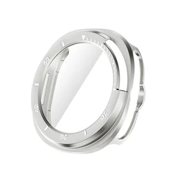 Enhanced Protective Case with Tempered Glass for Galaxy Watch 8 Classic - 46mm (Titanium White)