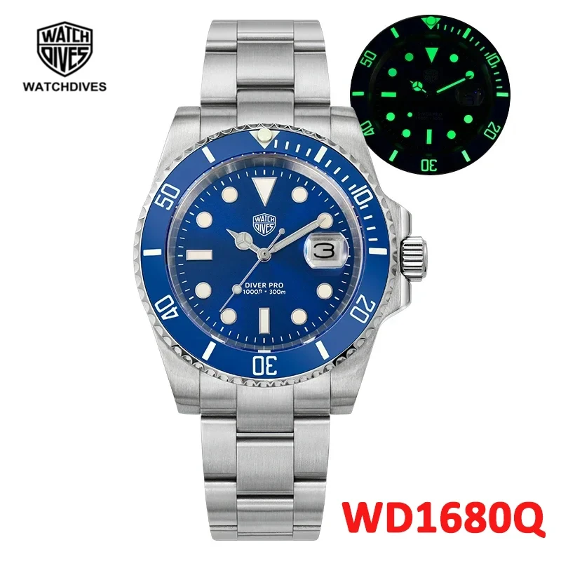 

Часы мужские кварцевые из нержавеющей стали с сапфировым стеклом, длина 300 м