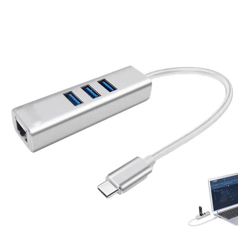 Usb 3.0 Hub Rj45 Gigabit Adapter Lenovo Usb C