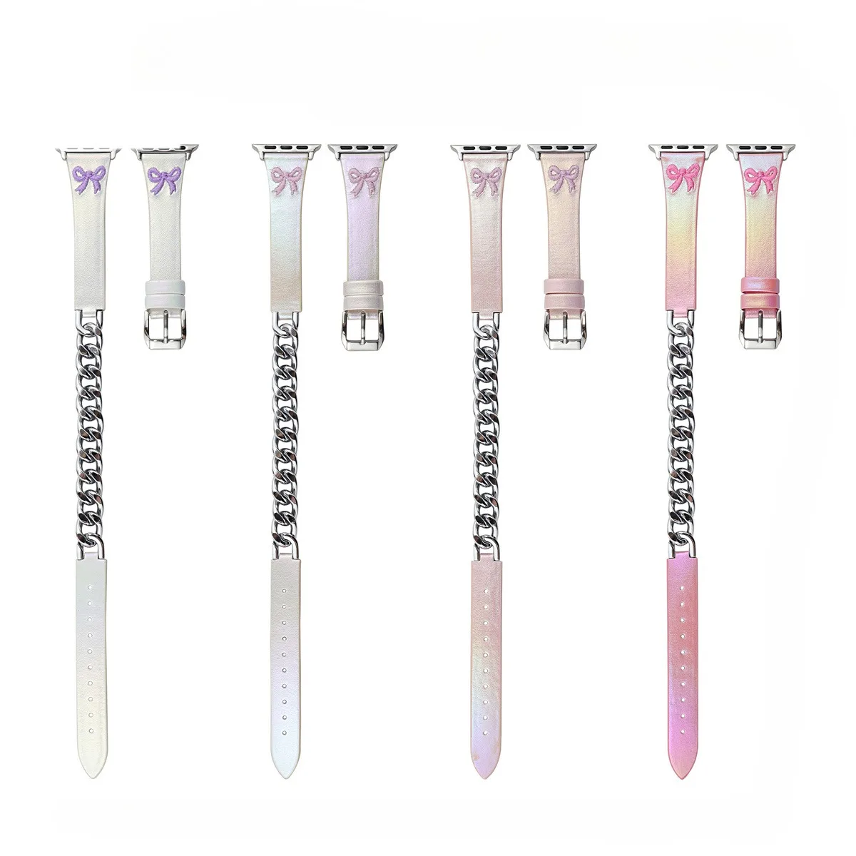 Watch Band For Iwatch 42/44/45/46/49mm 38/40/41mm PU Leather Fashion Watch Strap For Watch Series Ultra2 Series 10/9/8/7/6/5/4/3/2/1_voghion.com