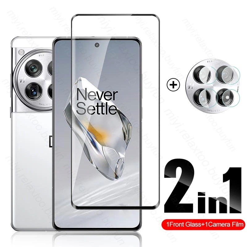 Per Oneplus 12 5G Glass 2 In1 9D Proteggi Schermo In Vetro Temperato Onemore 12Oneplus12 1 + 12 5G 2023 Cph2581 6.82 "Hd Camera Glass