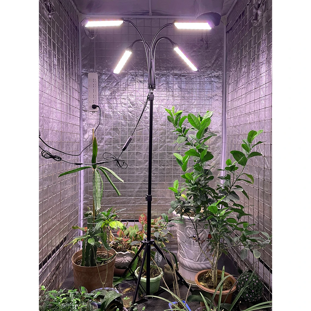 suporte de chão clipe lâmpada led crescendo para plantas de interior