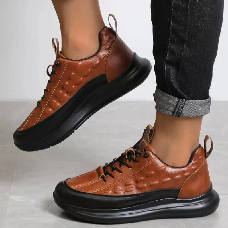 New Men's Casual Shoes Sneakers Trend Casual Shoe Italian Breathable Leisure Male Sneakers Non-slip Footwear Men