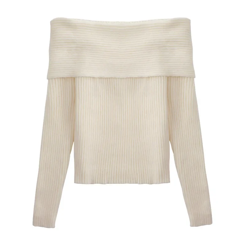 سترة نسائية مكشوفة الأكتاف للخريف والشتاء على المو...