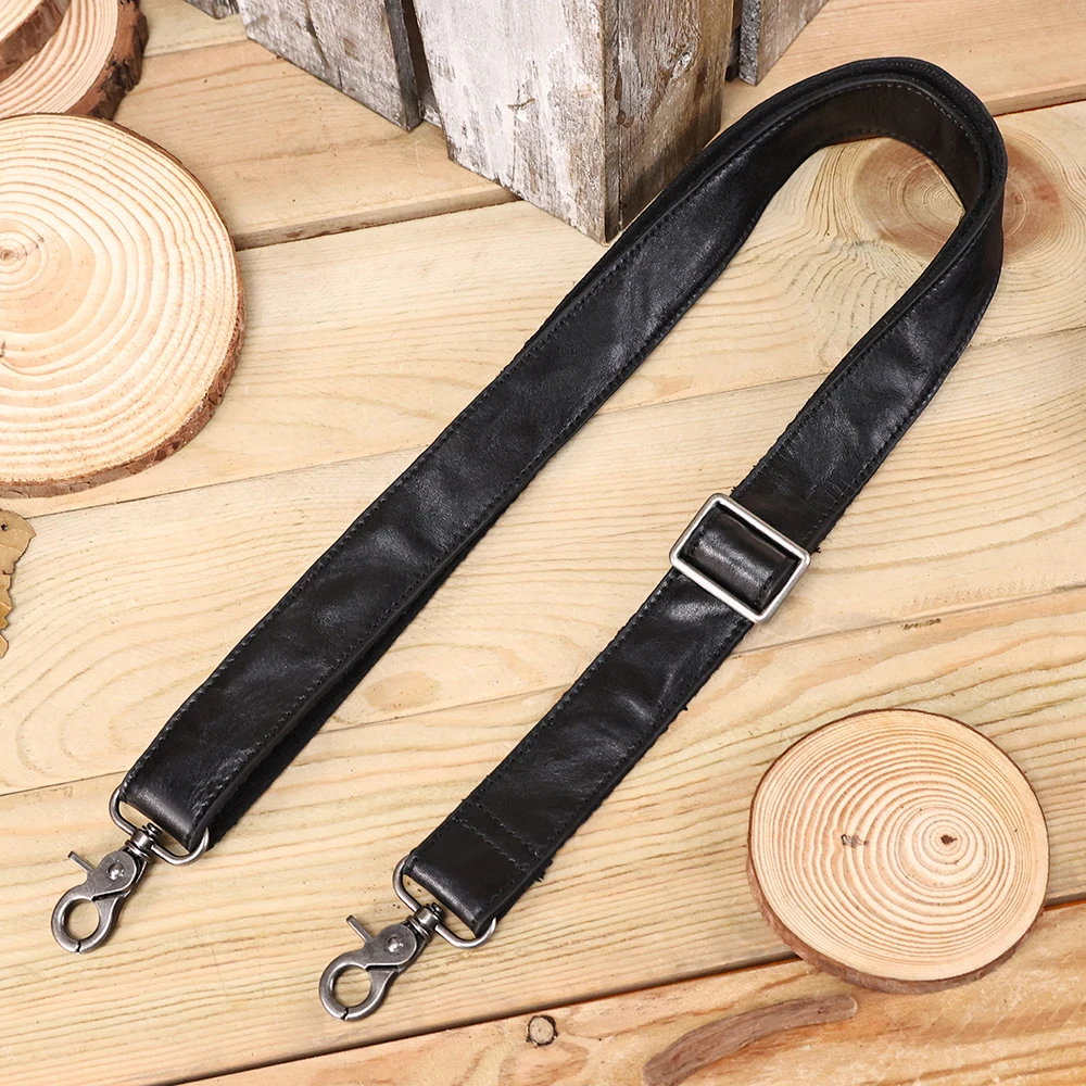 Leather bag strap adjustable crossbody bag straps spare replacement long bag strap genuine leather handles for bags