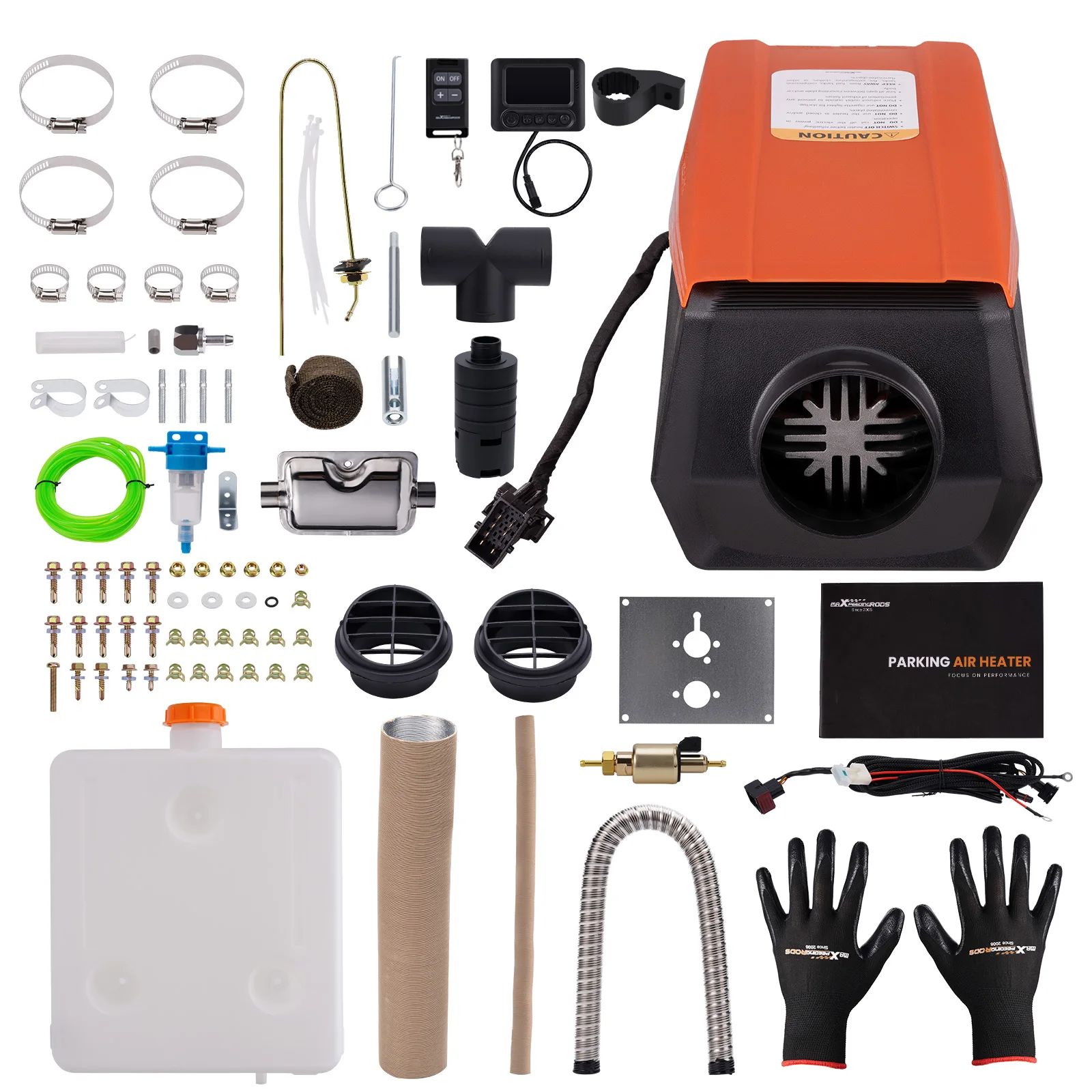 

Upgraded Diesel Air Heater 5KW Bluetooth App Remote LCD Control Van MotorHomes automatic Altitude Adjustment Support Remote