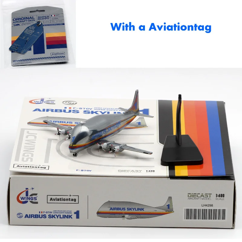 

1:400 Scale F-BTGV Model Aero-Spacelines 377SGT Super Guppy Airlines Diecast Alloy Aircraft Toy Airliner Collection Display Gift