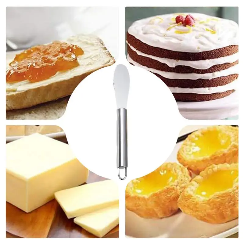 Butter Spreader Cheese Knives Stainless Steel Spreader Charcuterie Utensils For Kitchen Gadget For Cheese Jam Appetizer