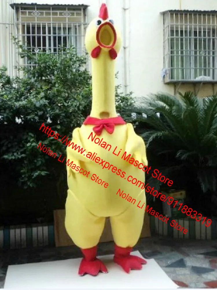 

High Quality EVA Material Screaming Chicken Mascot Costume Cartoon Suit Birthday Party Cosplay Masquerade Adult Size 979