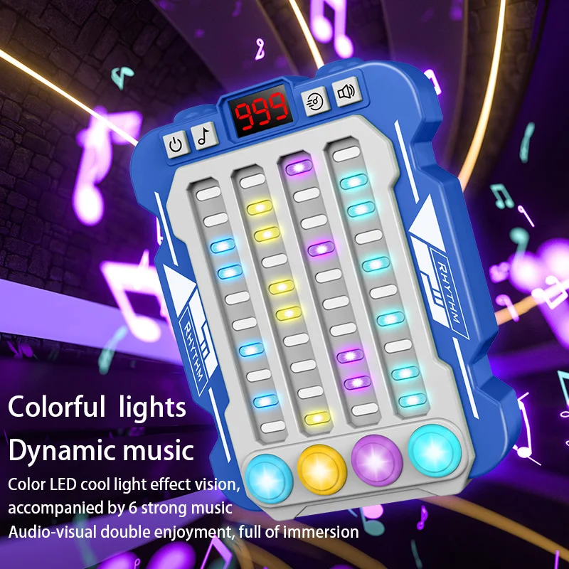 Christmas Musical Rhythm Electronic Board Game Kids Toys Lighting Music Quick Push Button Table Game Machine Montessori Toy 4