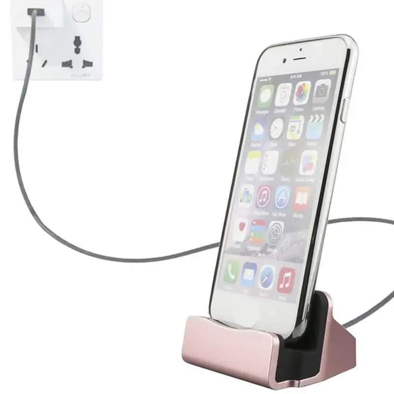 Type C Desktop Charger Standing Charger Base For Cell Phone Docking Station Mobile Phone Charging Accessories For Office Dorm
