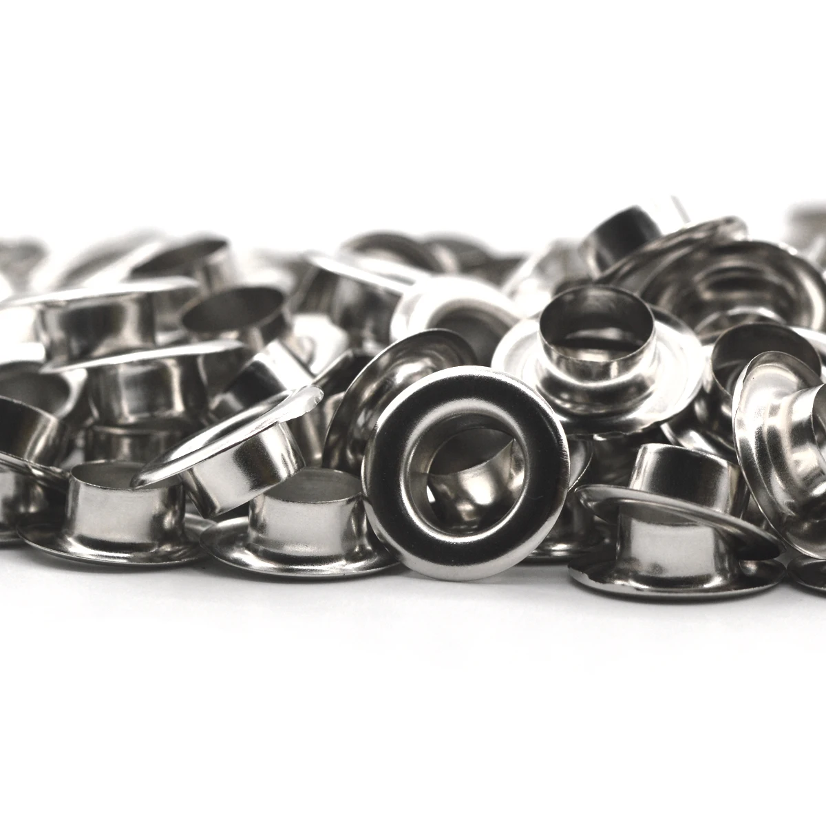 Eyelet Grommet Ring Eyelet Grommet Ring Kit Grommet Eyelet Kit KALASO Brass Material Silver Color Grommet Eyelets With Washer Leather Craft Shoes Belt Cap Clothes Handmade DIY Accessories