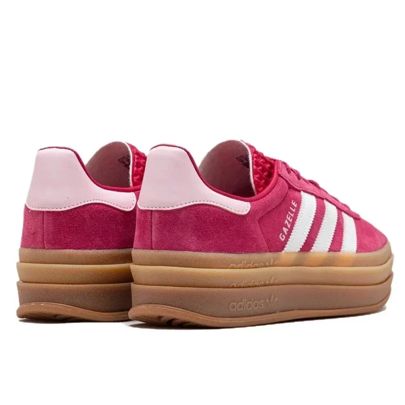 Adidas Originals Gazelle Bold Women's Retro Fashionable Casual Suede Leather Thick Soled Sports Shoes women running shoes women basketball shoes