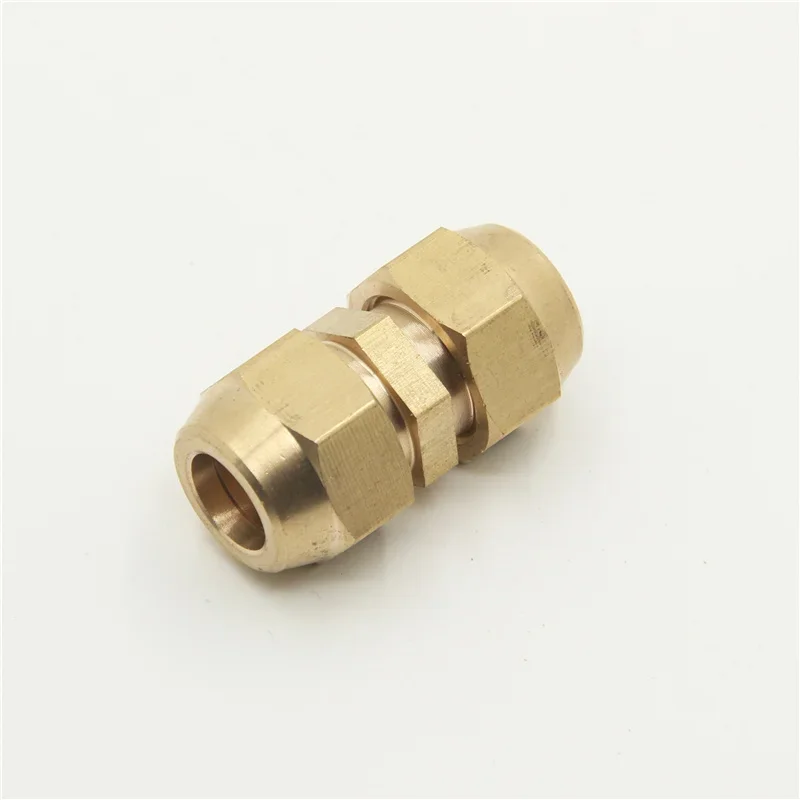 Pipe Fitting Flared copper pipe fittings Tube OD 6/8/10/12/14/16/19mm Brass Connector Fitting