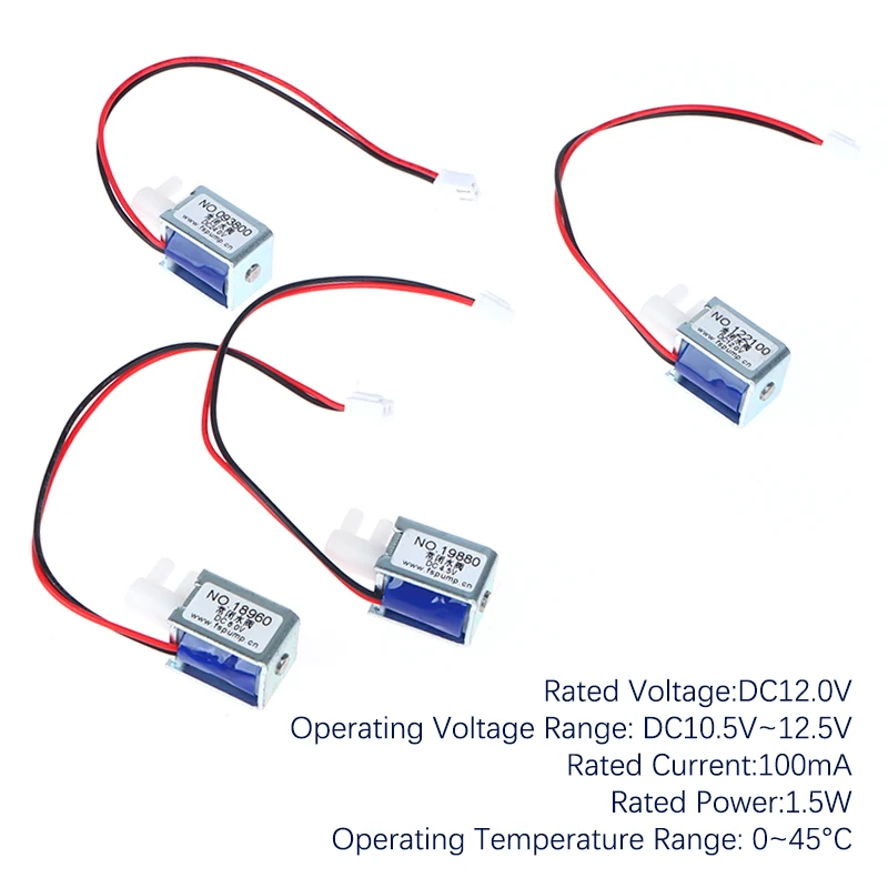 

Электрический Миниатюрный электромагнитный клапан постоянного тока 4,5 в, 6 в, 12 В, 24 В, нормально закрытый водяной клапан N/C, водяной клапан 5 В, водяной насос 4 типа