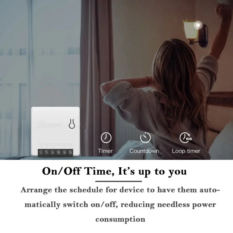 SONOFF Mini-r2 Smart Switch Diy Wifi Smart Switch Module Timer Home Work With Smartthings EWelink Alexa Google Home Alice Smart Switch