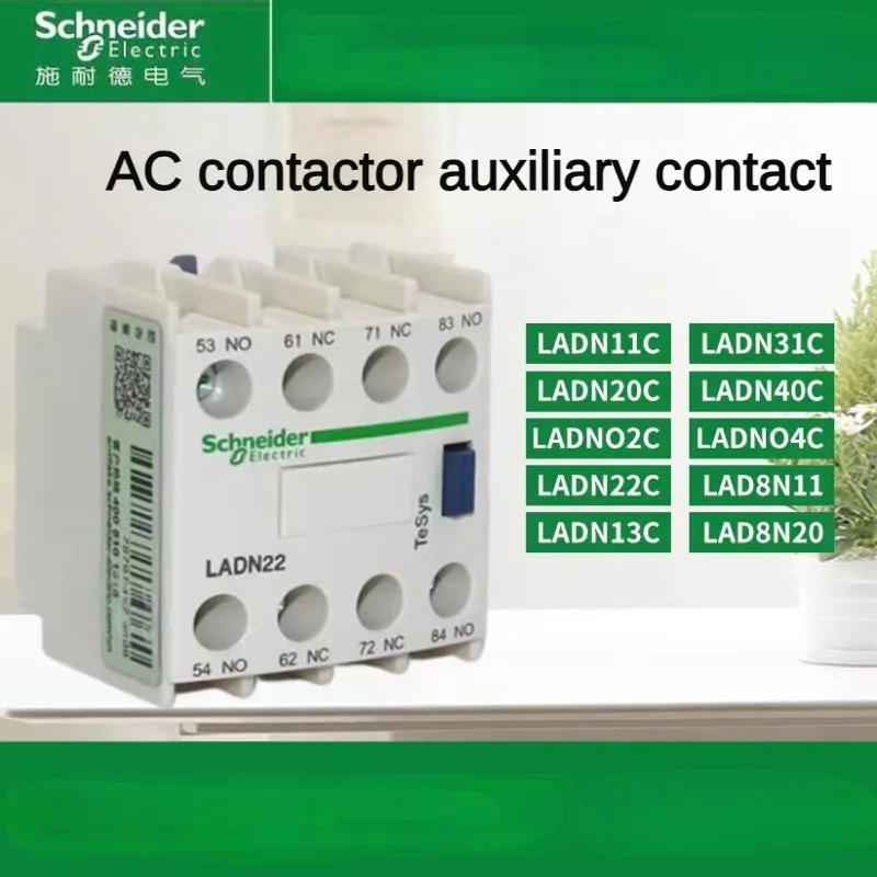 Contato Secundário do Contator Schneider-ac Ladn11c Abertura e um Fecho 22c 20c 02c 31c 40c
