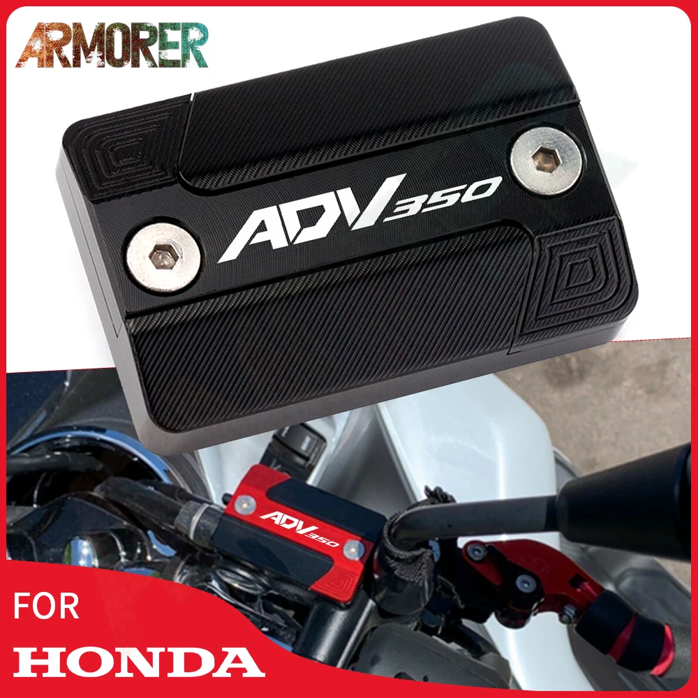

ADV 350 Motorcycle Accessories CNC Aluminum Front Brake Fluid Fuel Reservoir Tank Cap Cover For HONDA ADV 350 ADV350 2022 2023