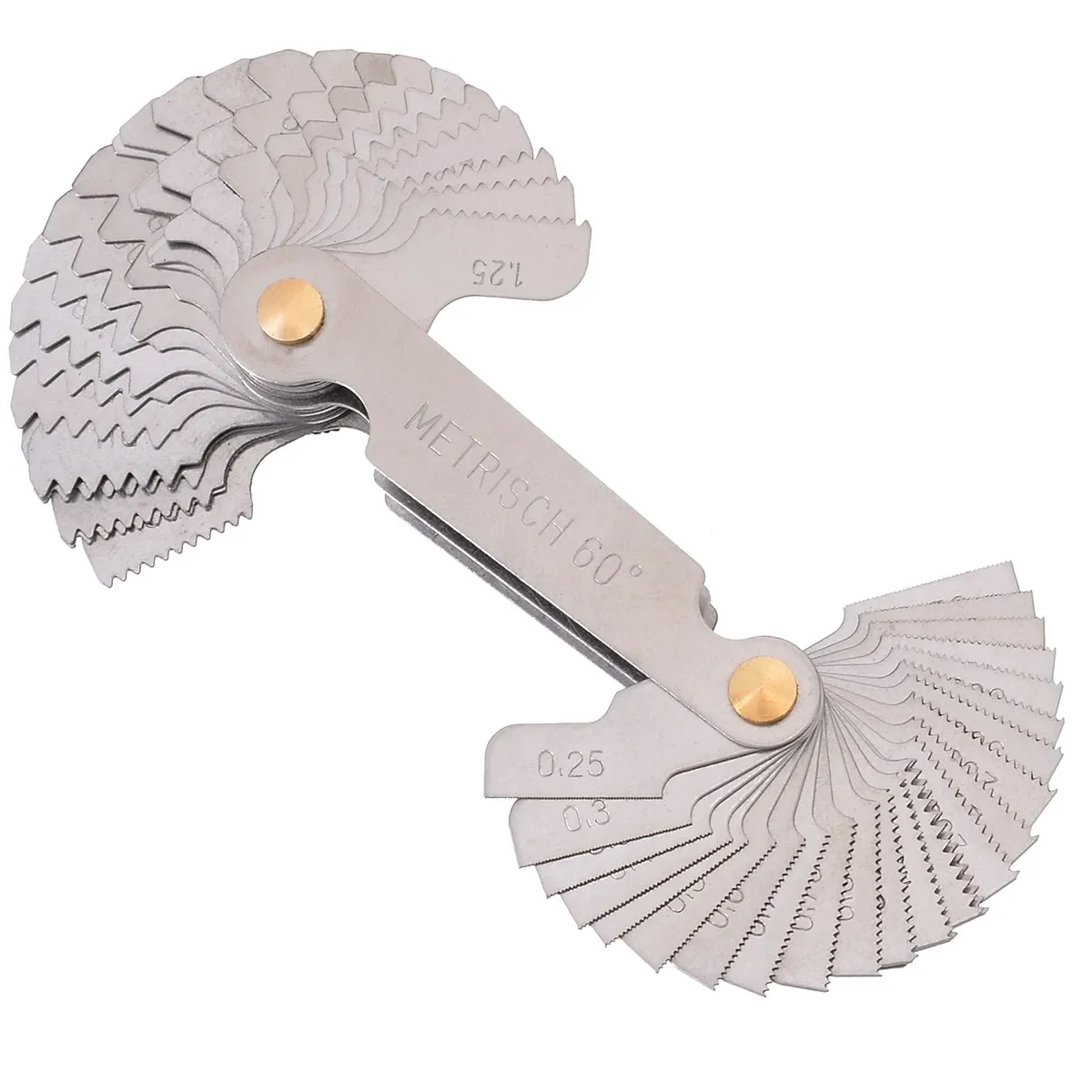 55/60 Degree Metric Inch Thread Plug Gauge Gear Tooth Screw Pitch Gauges Measuring Carbon Steel Center Measurement Lathe Combina thread gauge