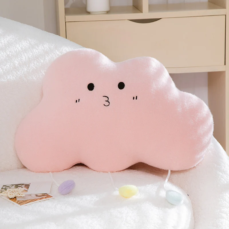 4 Colors Cute Cloud Shaped Plush Pillow Cushion Stuffed Weather Plush Toy  Bedding Baby Doll Room Decoration Birthday Gift - AliExpress