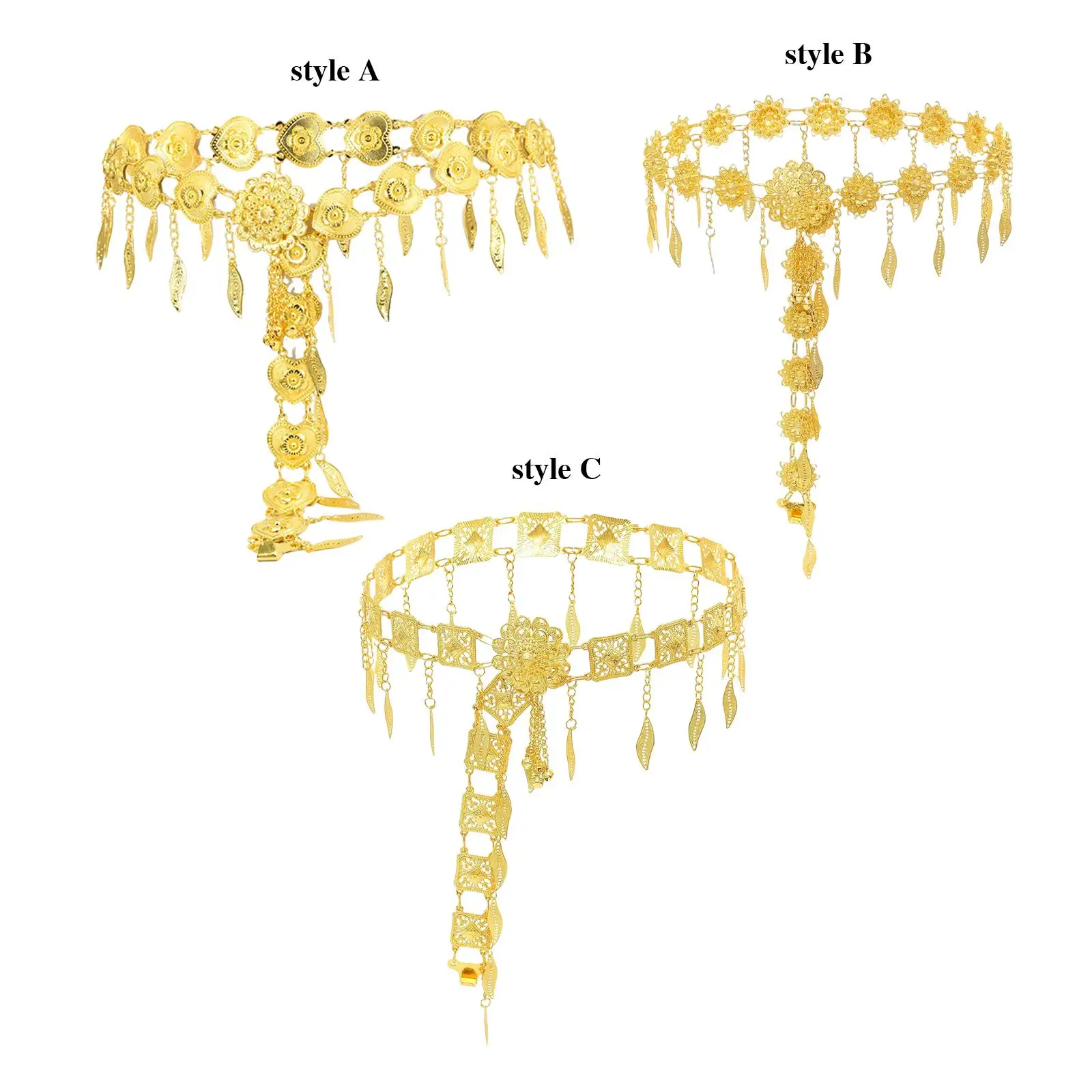 

Stylish Waist Chain Belt Belly Dance Belt Girls Adjustable Metal Chain Casual Body Jewelry for Beach Party Shirts Costume Dress