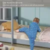 Children Beds, Twin Over Twin Bunk Bed for Kids Children Teens, Solid Wood Bunk Bed Frame with Ladder and Guard Rail Space 6
