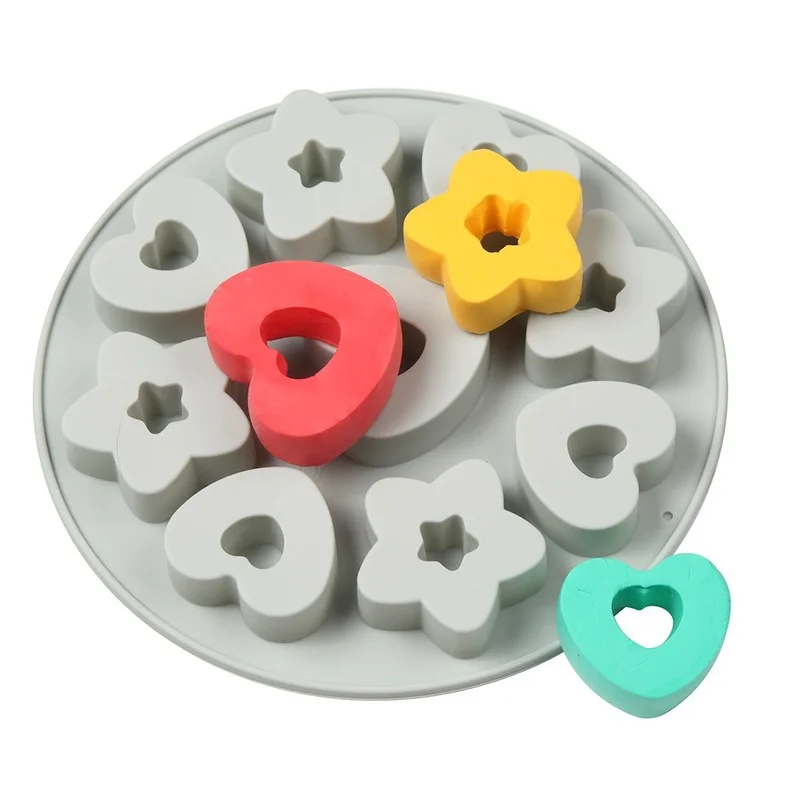 Love Donut Silicone Mold Cake   Five-Pointed Star Baking  Moon   Fondant s