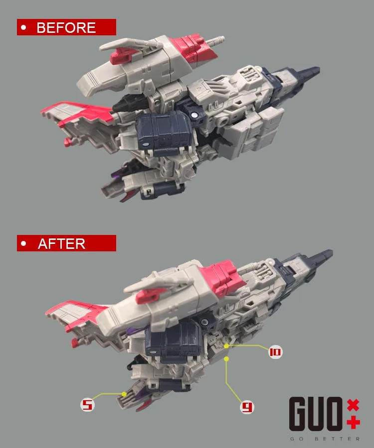 GO BETTER Filler Upgrade Kit For Legacy United Cybertron Starscream Accessories
