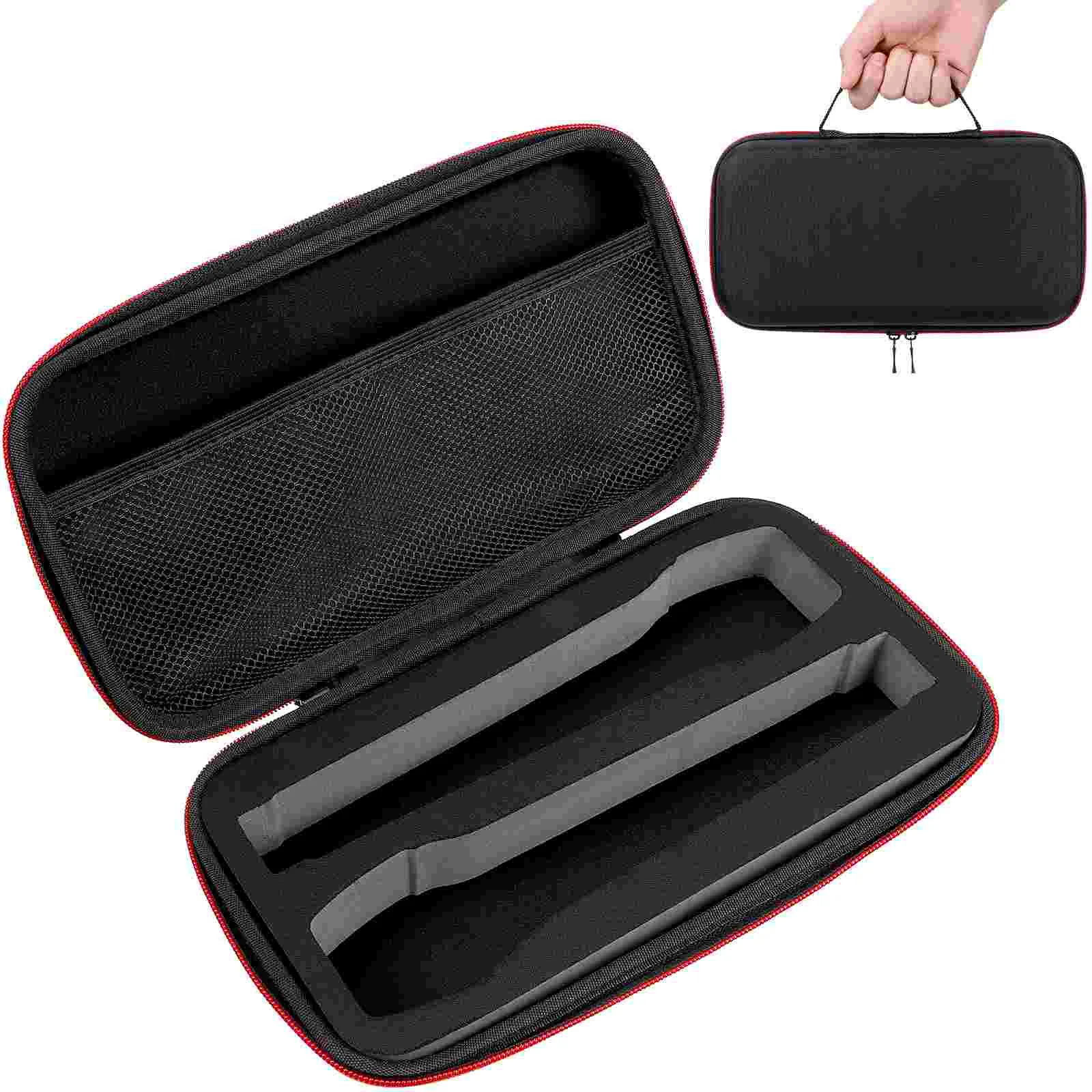 

Wireless Mic Case Shockproof Dual Portable Handheld Mic Bag Hard Shell Exterior Storage Box Travel Outing