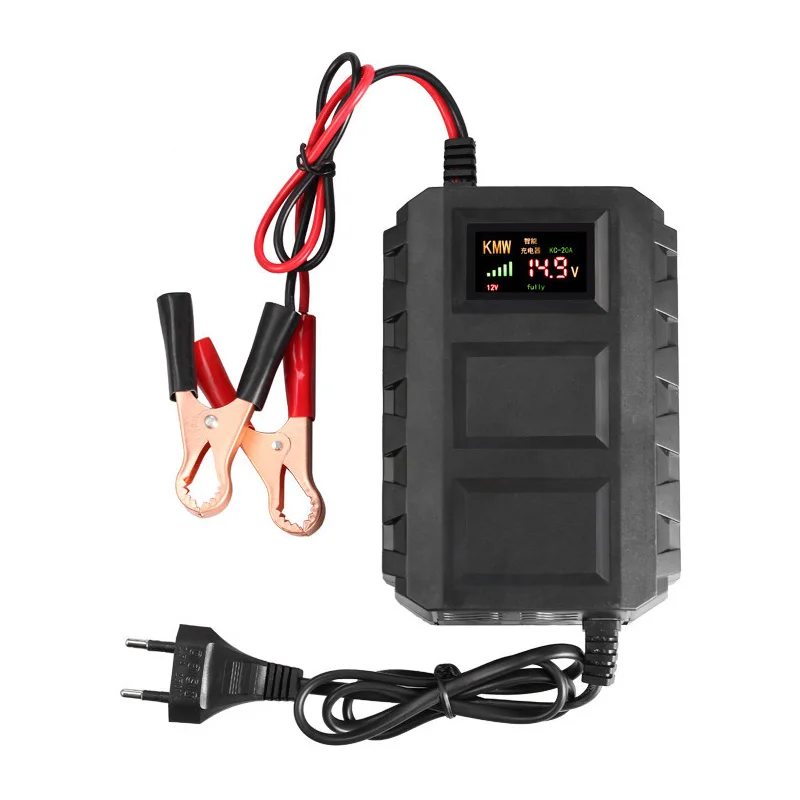 

12v/20A Electric Car Automobile LCD Display Intelligent Lead Acid Battery Power Charger Motorcycle Lithiums Battery Charging