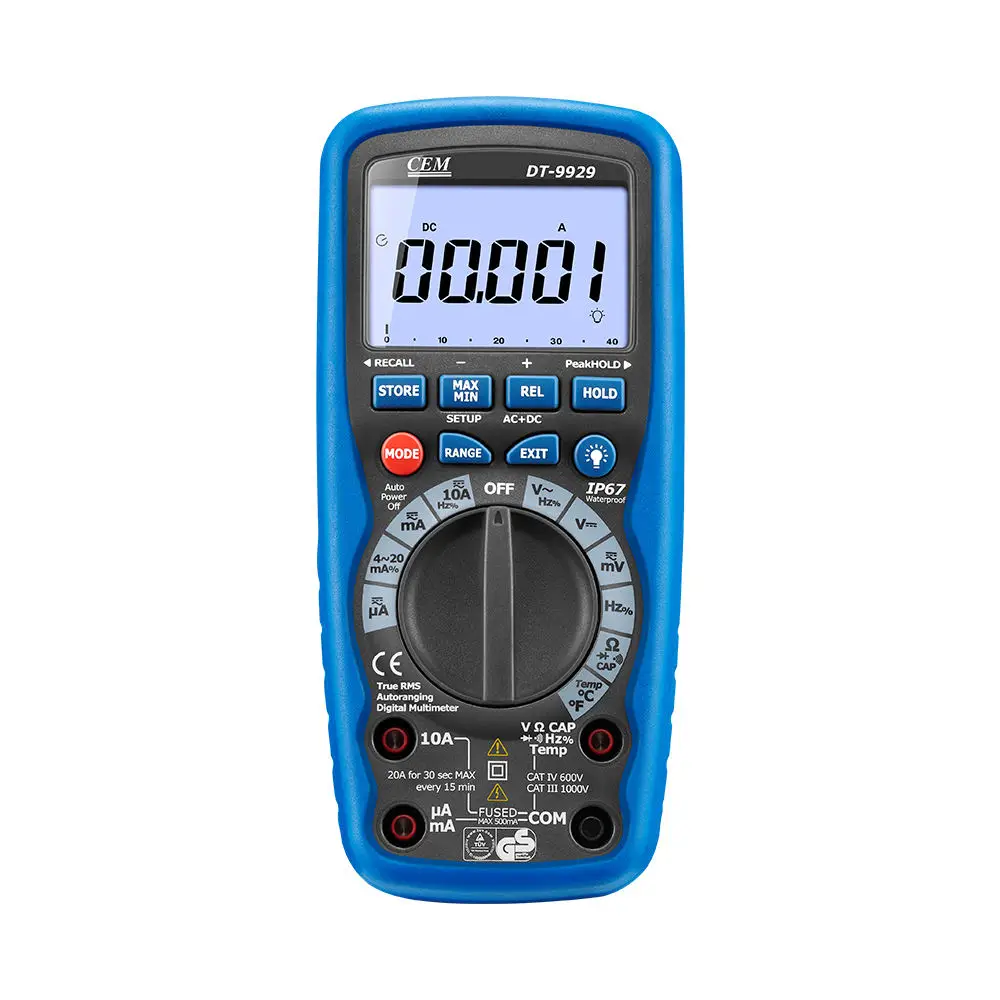 

CEM DT-9929 Professional True RMS Industrial digital multimeter with AC+DC Measurement