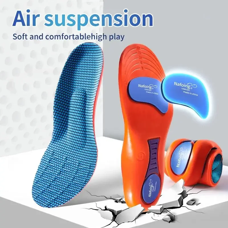 Height Increase Insoles Sport Shock Absorption Deodorant Breathable Cushion Running For Feet Man Women Orthopedic