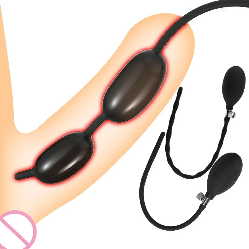 Penis Sex Toys Soft Penis Plug Inflatable Stimulate Sex Toys for Men Adult Goods Ejaculation Delay Sounding Urethra Dilator Male Urethral Rod