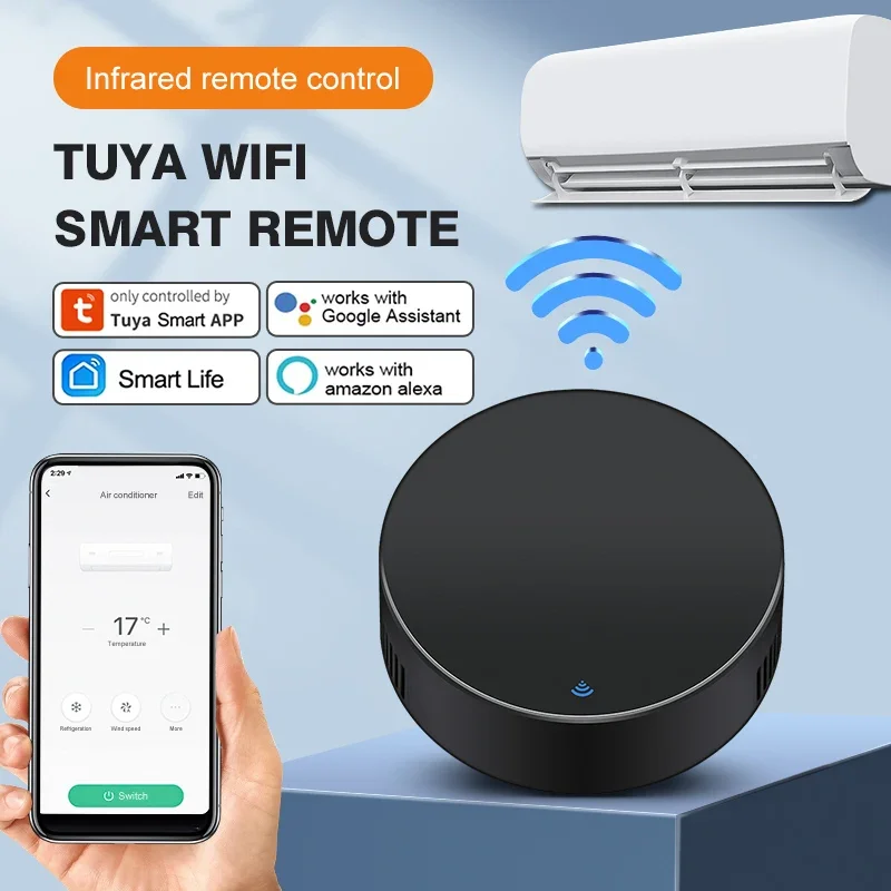Tuya Ir Telecomando Smart Wifi Universal Infrared Tuya Smart Home Control Per Tv Dvd Aud Ac Funziona Con Alexa Google Home