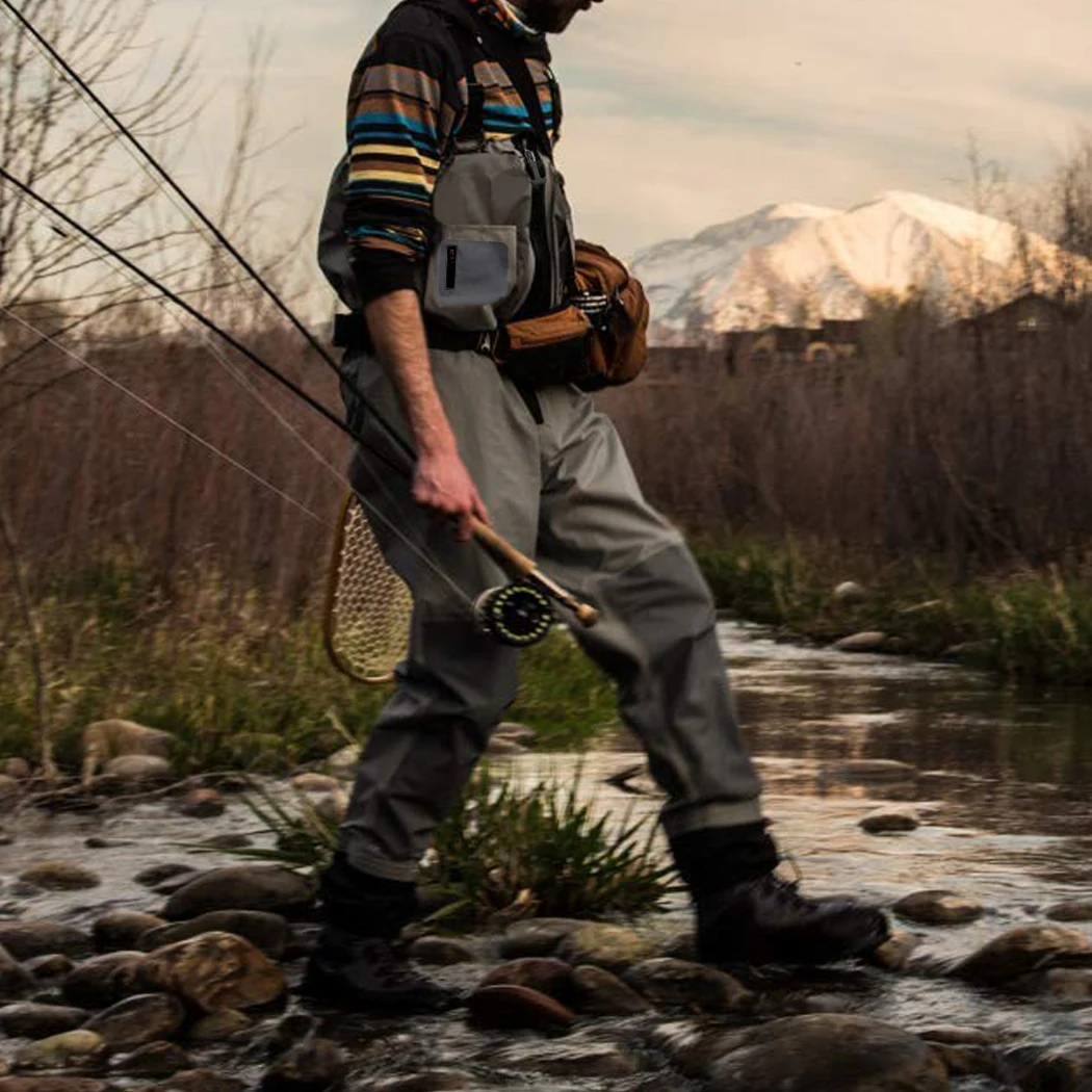 Waterproof Chest Waders Male Crosswater Pant Hunting Farming Work Fly Fishing Trousers 3-Ply